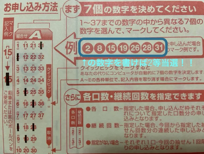 2024年12月13日のロト7　第605回の2等当選口数が868口も出た理由を公開